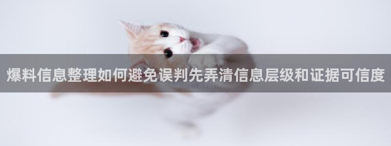 网络吃瓜爆料：爆料信息整理如何避免误判先弄清信息层级和证据可信度