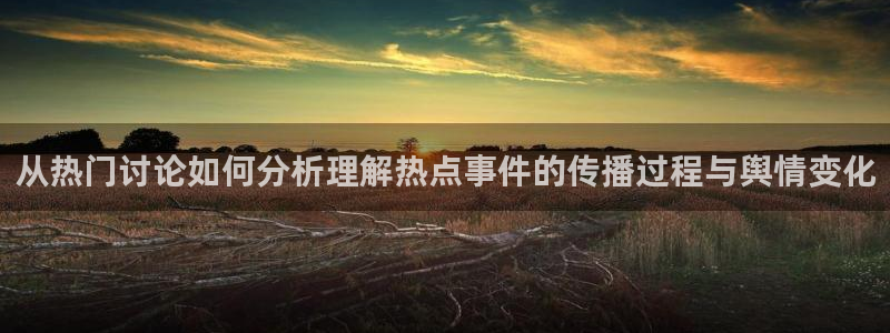 最新热门话题：从热门讨论如何分析理解热点事件的传播过程与舆情变化
